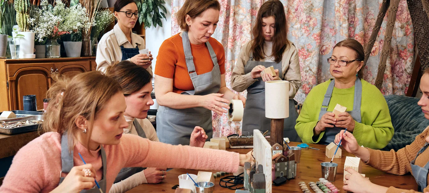 Ticketing system for art and craft workshops