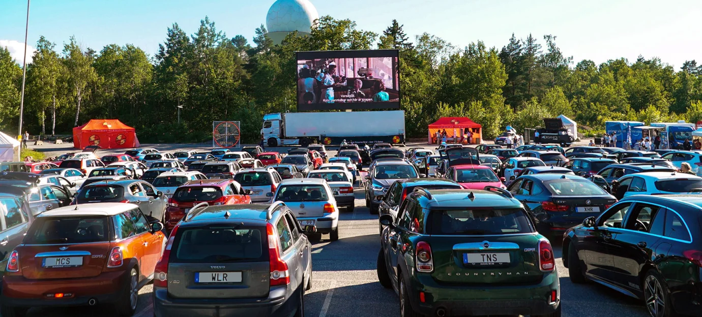 Ticketing system for drive-in movies