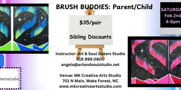 Brush Buddies: Adult/Child, The Northern Lights