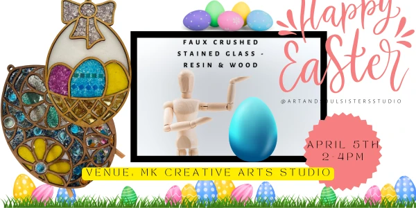 Faux Crushed Stained Glass: Easter EGG-stravaganza!