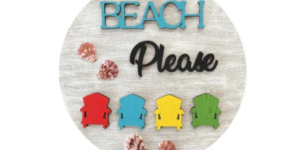 Beach Please: Mixed Media Decor on Wood