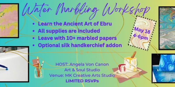 Introduction to Paint Water Marbling: Ebru - ALL AGES