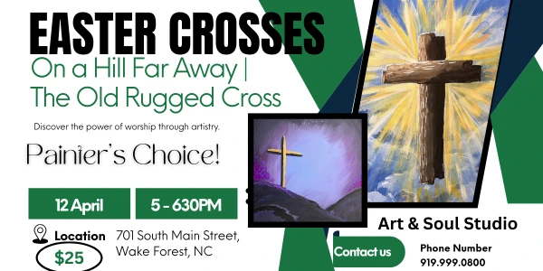 All Ages Paint Party Event: Painter's Choice --- Easter Crosses