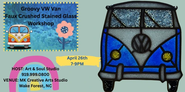 Groovy VW Faux Crushed Stained Glass Workshop