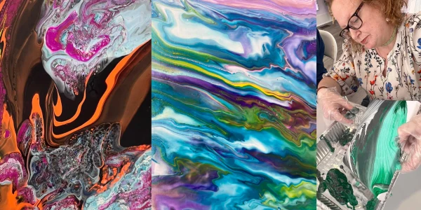 Introduction to Acrylic Pour Painting: Multiple Techniques