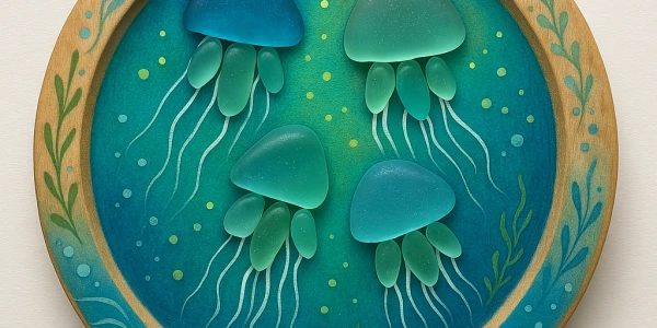 🐙✨ Jelly & Gems – A Sea Glass Jellyfish Art Class! ✨🐚