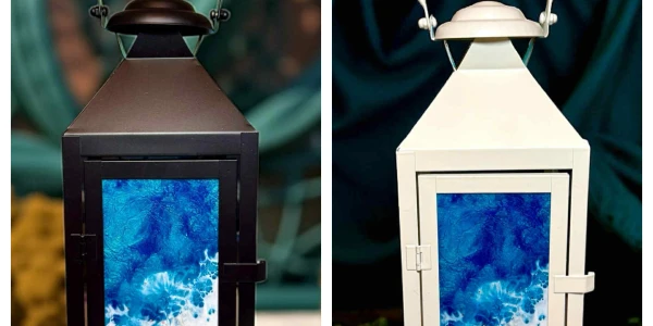 9/27/2025 Ocean Resin Lantern Workshop - 2 Different Color and Size Options!