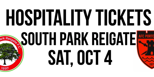 AFC Portchester v South Park Reigate - Sat, Oct 4: Kick Off 3pm