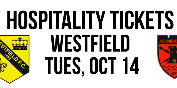 AFC Portchester v Westfield - Tues, Oct 14: Kick Off 7.45pm