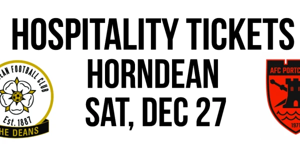 AFC Portchester v Horndean - Sat, Dec 27: Kick Off 3pm