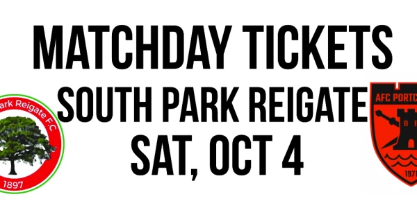 AFC Portchester v South Park Reigate (The Isthmian League - South Central Division) - Sat, 4 Oct: Kick Off 3pm
