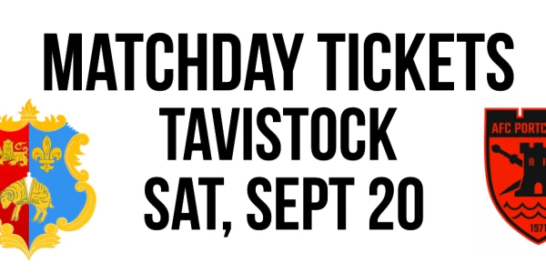 AFC Portchester v Tavistock - Sat, 20 Sep: Kick Off 3pm