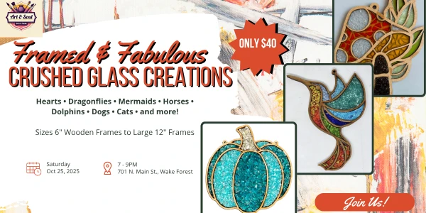 Framed & Fabulous: Crushed Glass Creations ✨