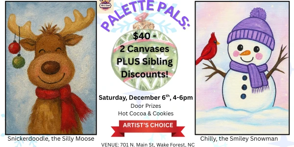 🎨✨ NEW HOLIDAY CLASS: PALETTE PALS! ✨🎨