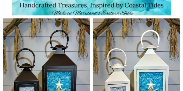 7/19/2026 UV Resin and Crushed Glass Lantern Workshop - 2 Different Color and Size Options!