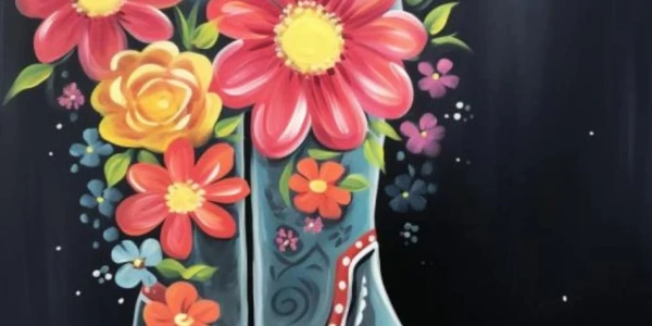 Tipsy In My Boots Round 2 - Sip & Paint @ Splat It! Prosser WA