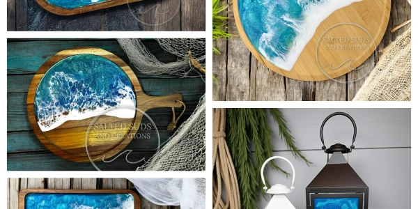 9/13/2026 Ocean Resin Charcuterie Board and Lantern Workshop - Personalized Engraving Options!