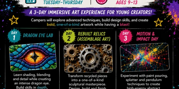 Creative Lab Blend to Burst Summer Camp Ages 9-13 7/7-7/9