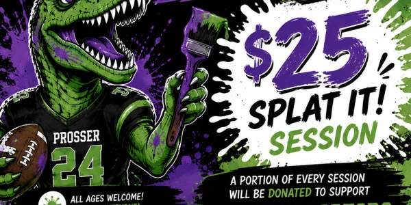 Raptors Special Splatter Session at Splat It!