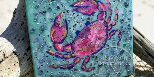 10/18/2026 Coastal Glass and Resin Canvas Workshop