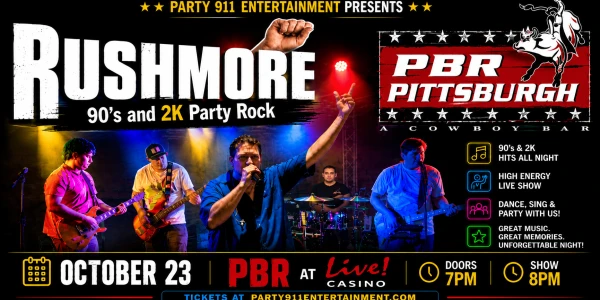 Rushmore - 90’s & 2K Party Band - PBR at Live! Casino