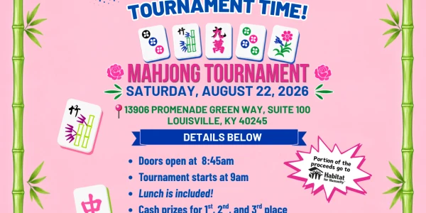 Derby City Mahjong-American Mahjong Tournament - August 22, 2026