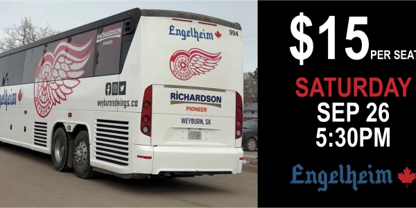 Fan Bus to Estevan - Sep. 26