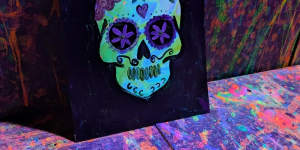 Sugar Skull Paint Night! At Splat IT!
